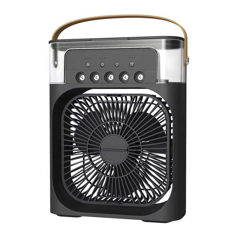 3 in 1 Ice Fan Air Conditioner Household Small Air Cooler LED Night Light Portable Humidifier Air Adjustment Fan Office Home Fan